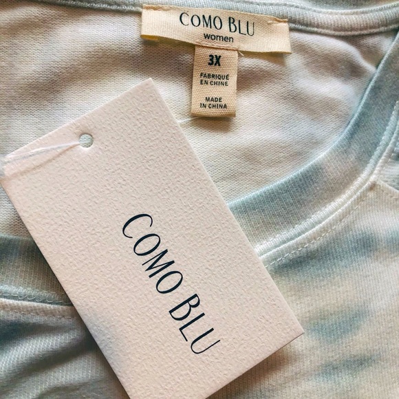 Comu Blu 2-Piece Tie Dye Watercolor Loungewear Set. NWT! Sz 1X, 2X & 3X - Picture 10 of 11